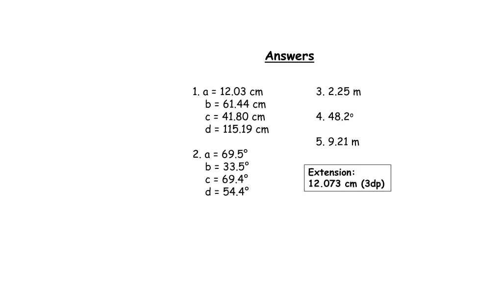 answers 1