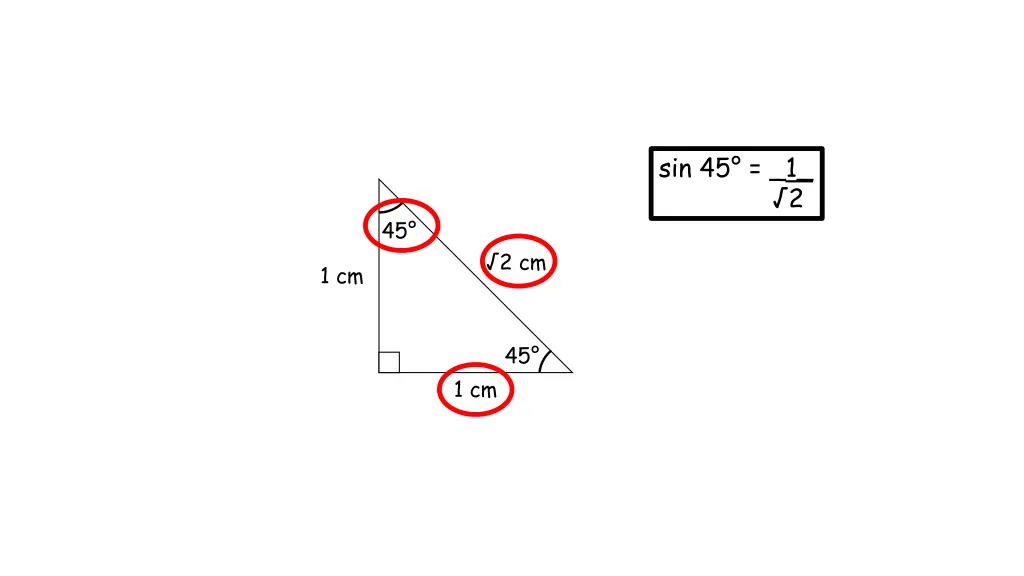 sin 45 1 2