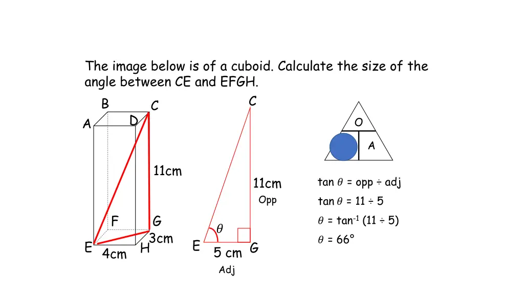 the image below is of a cuboid calculate the size 1