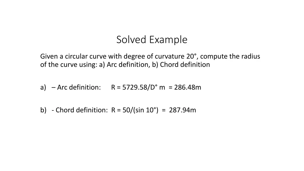 solved example