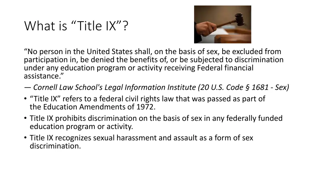 what is title ix