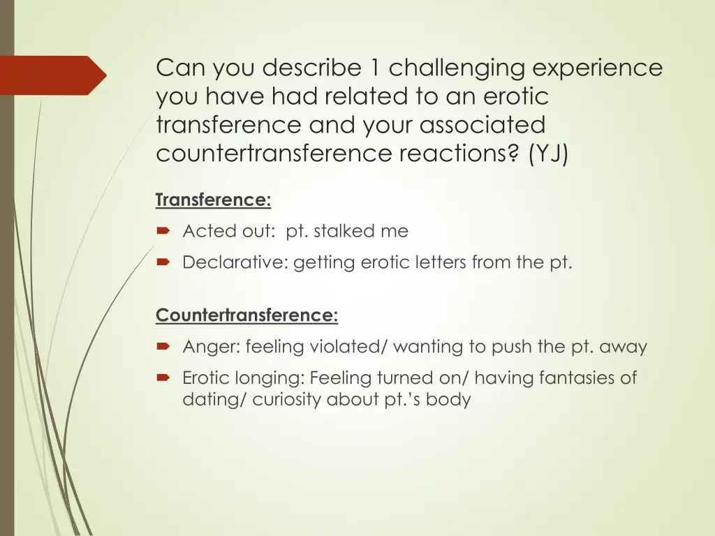 can you describe 1 challenging experience 2