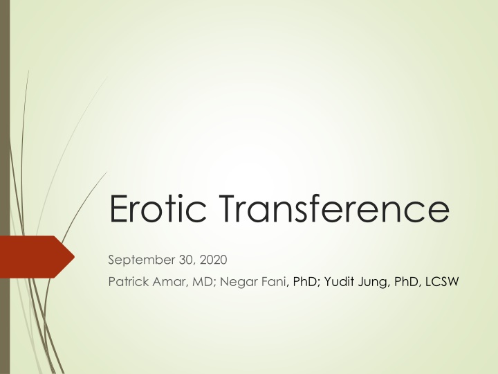 erotic transference