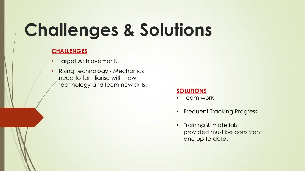 challenges solutions