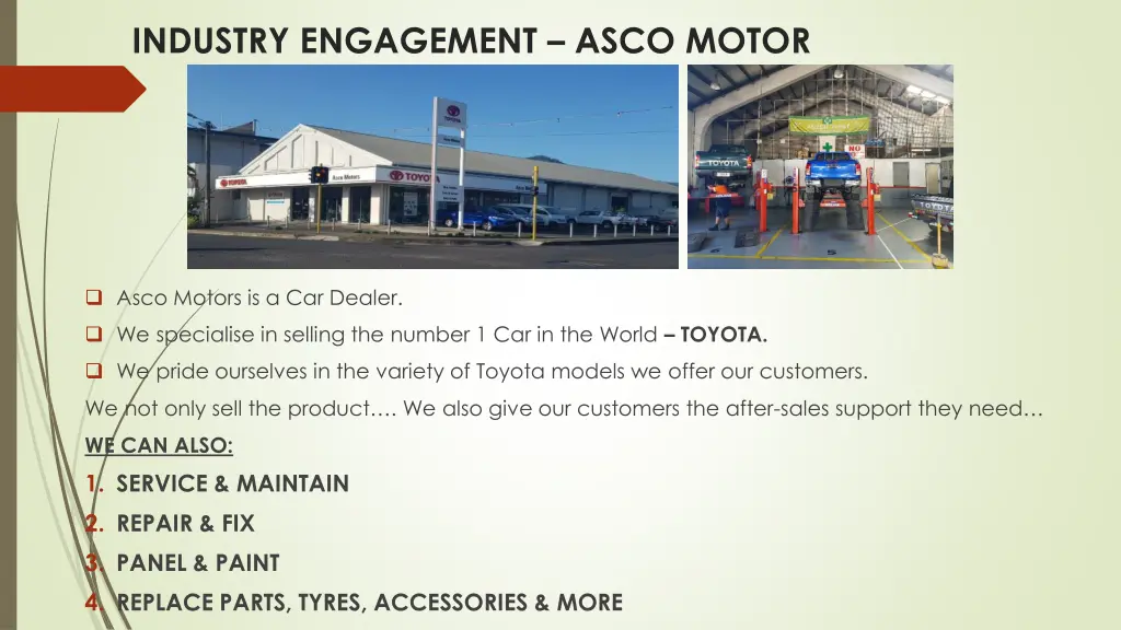 industry engagement asco motor