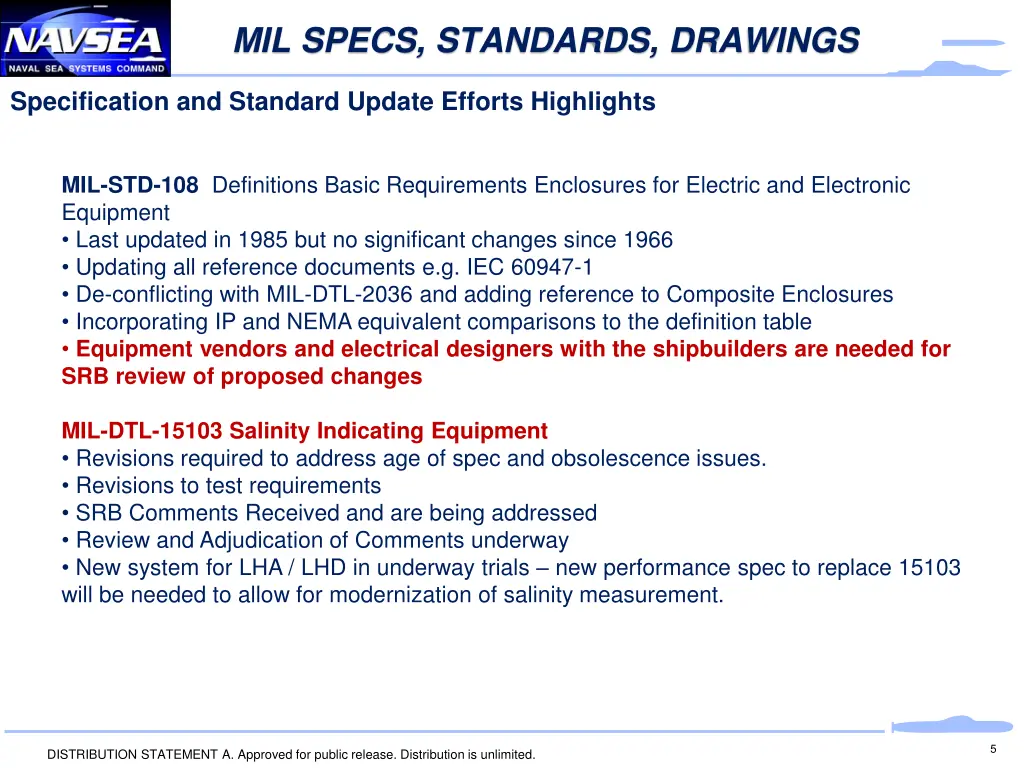 mil specs standards drawings