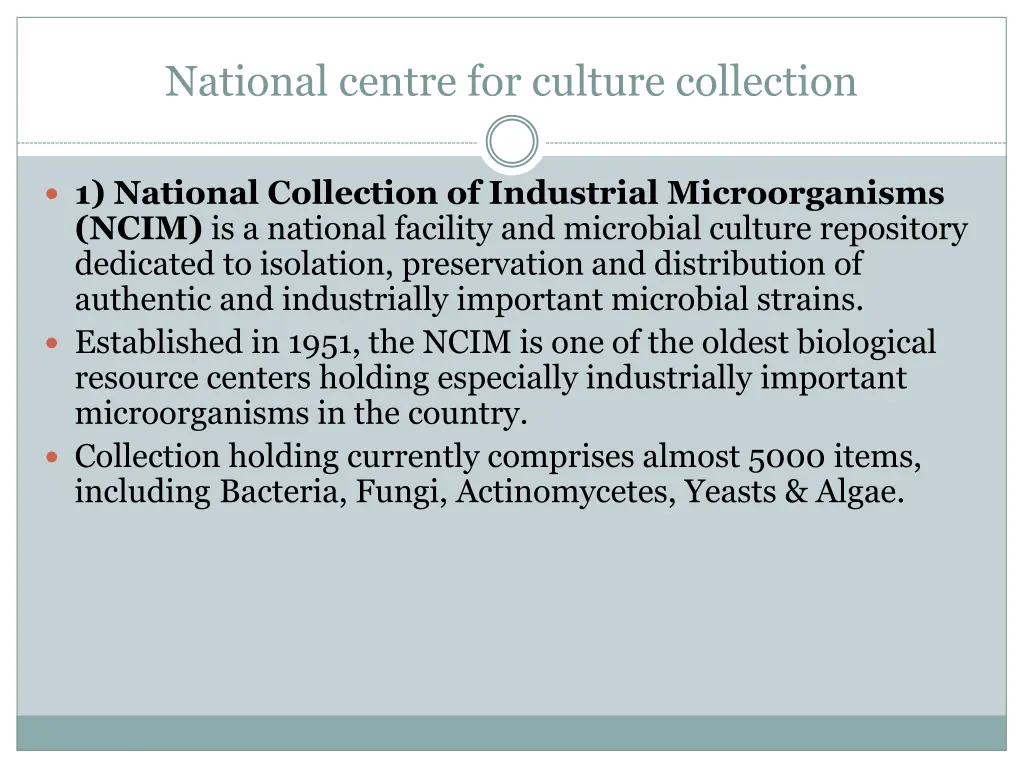 national centre for culture collection