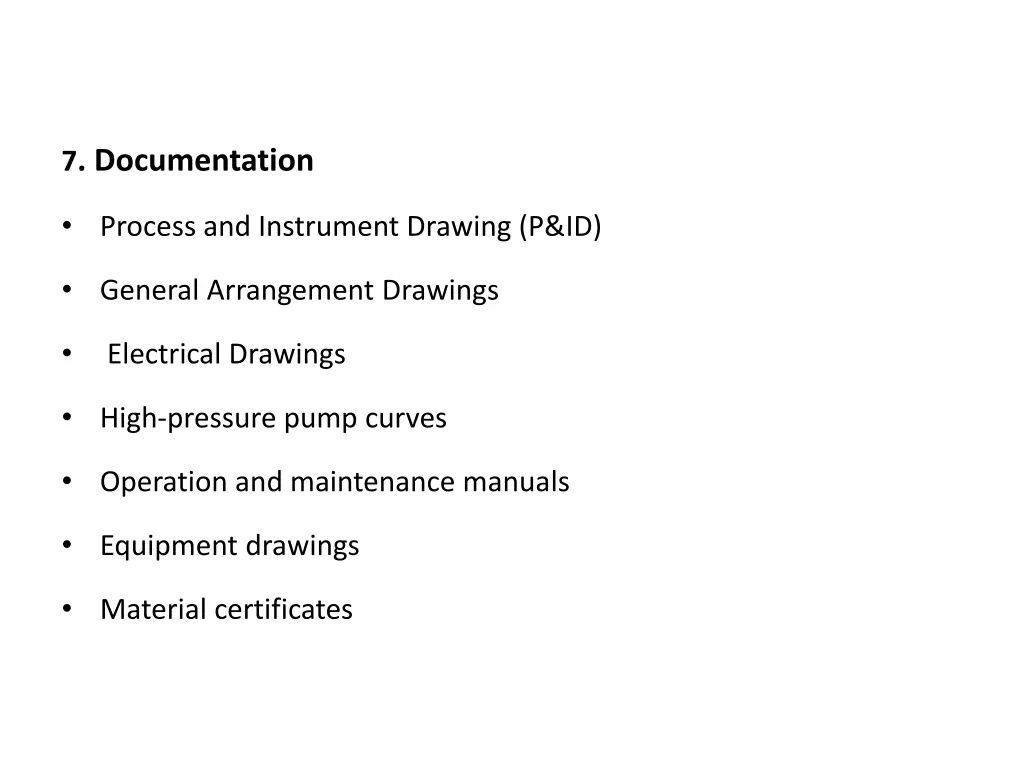 7 documentation