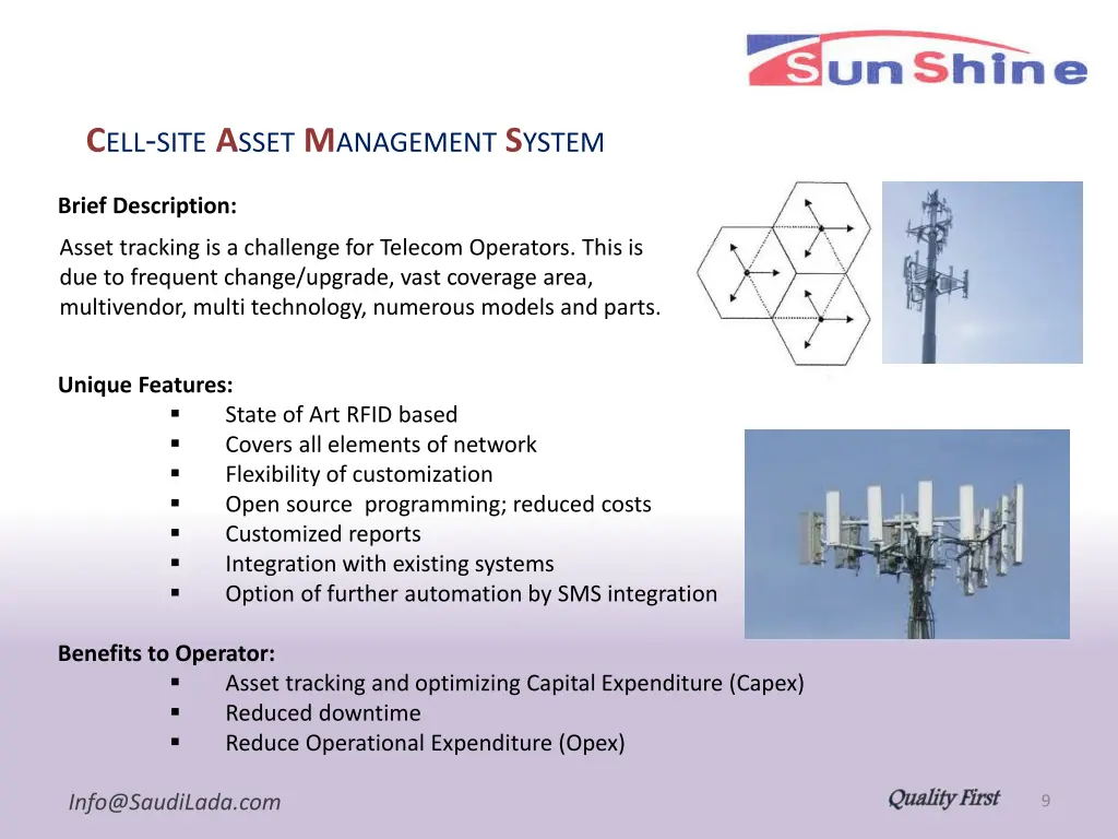 c ell site a sset m anagement s ystem