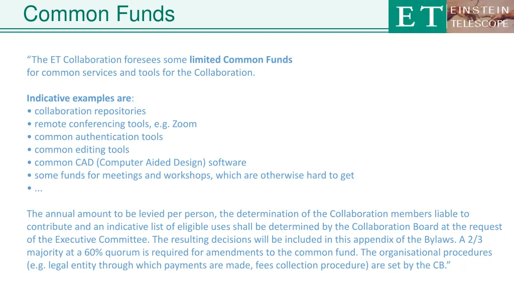 common funds