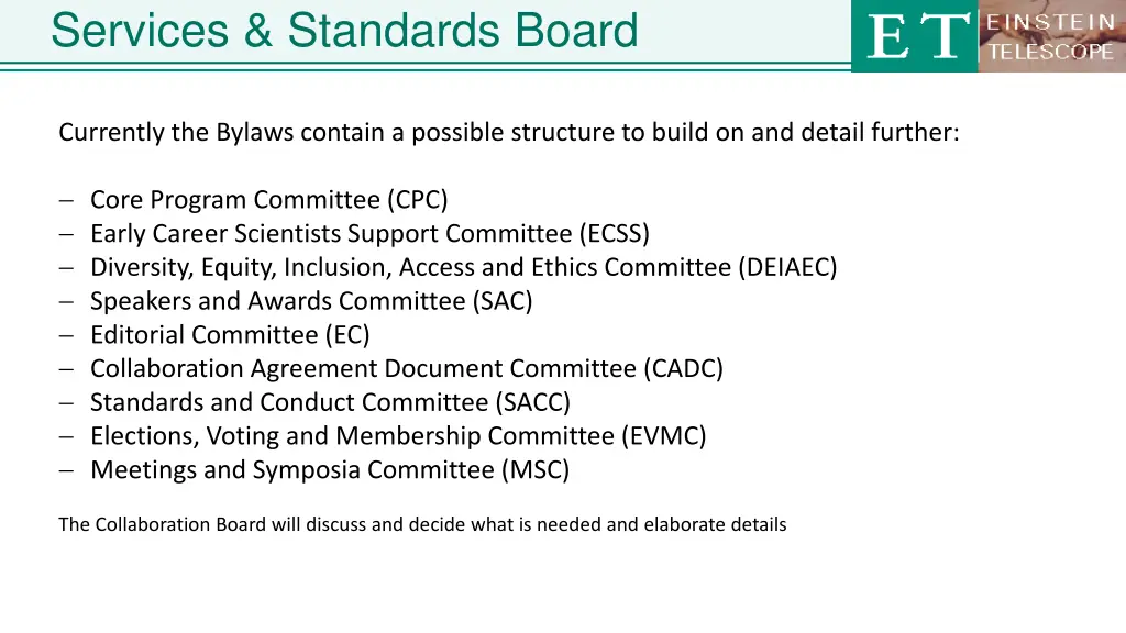 services standards board