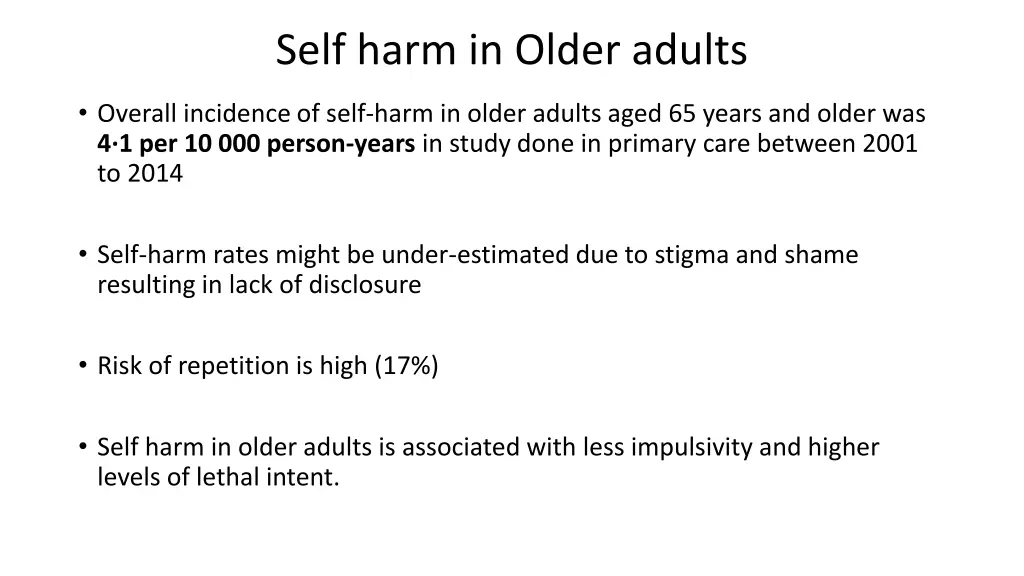 self harm in older adults