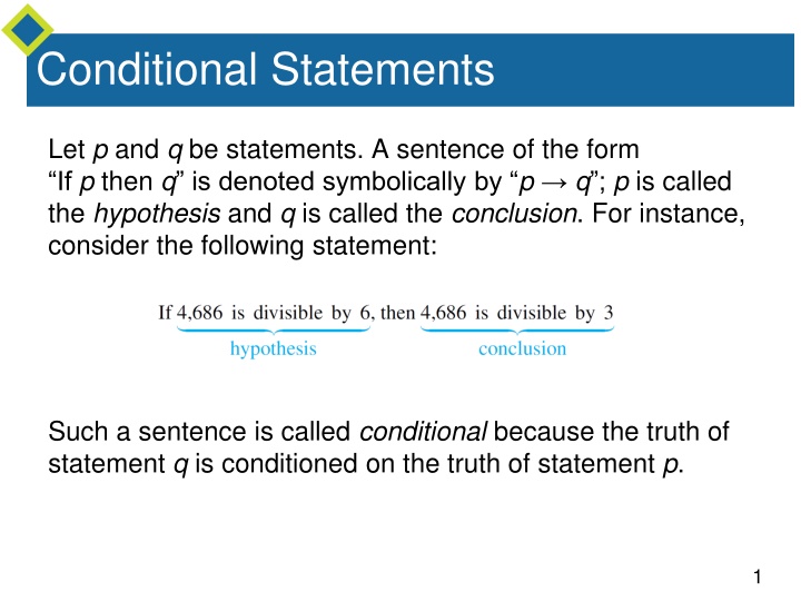 conditional statements