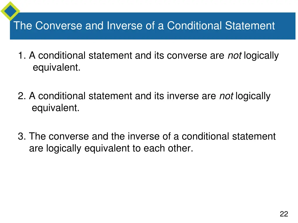 the converse and inverse of a conditional 1