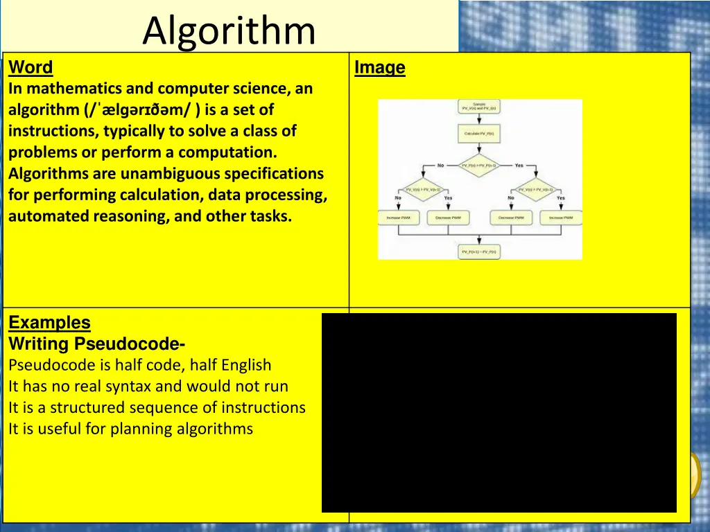 algorithm