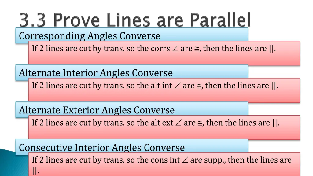 corresponding angles converse if 2 lines