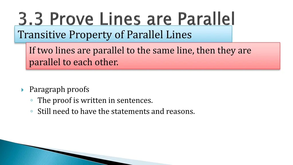 transitive property of parallel lines