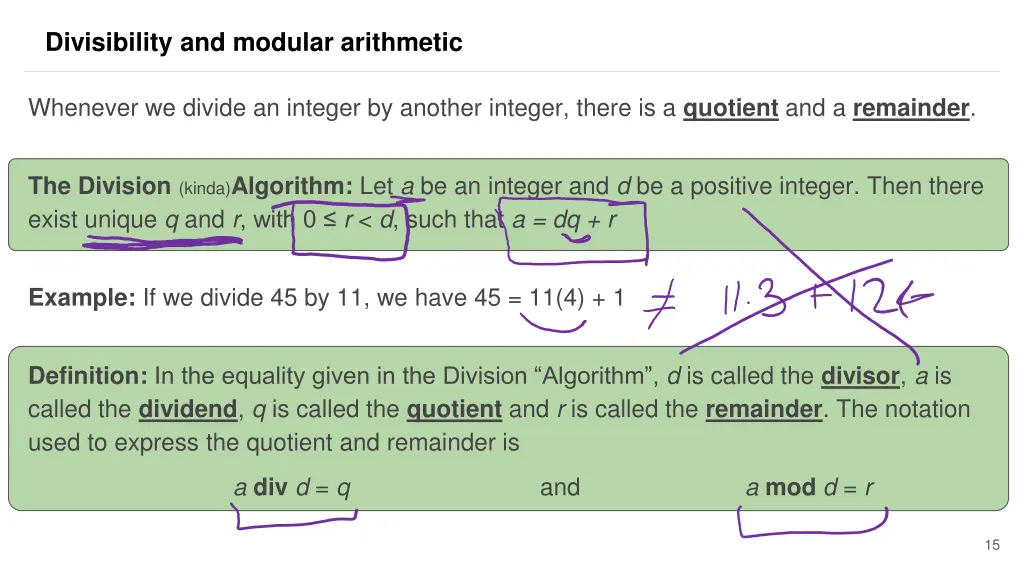 divisibility and modular arithmetic 11