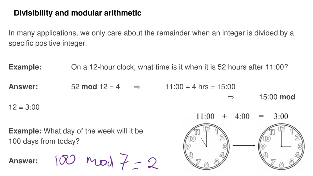 divisibility and modular arithmetic 14