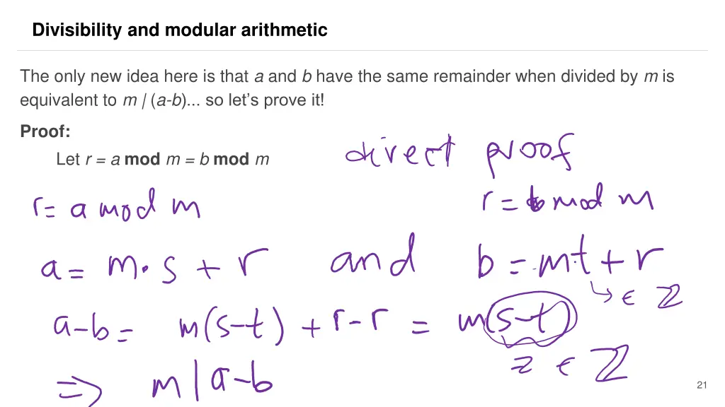 divisibility and modular arithmetic 17