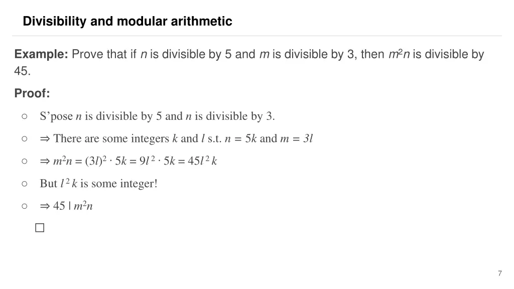 divisibility and modular arithmetic 3