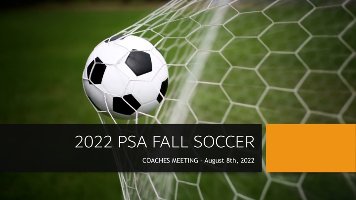 2022 psa fall soccer coaches meeting august