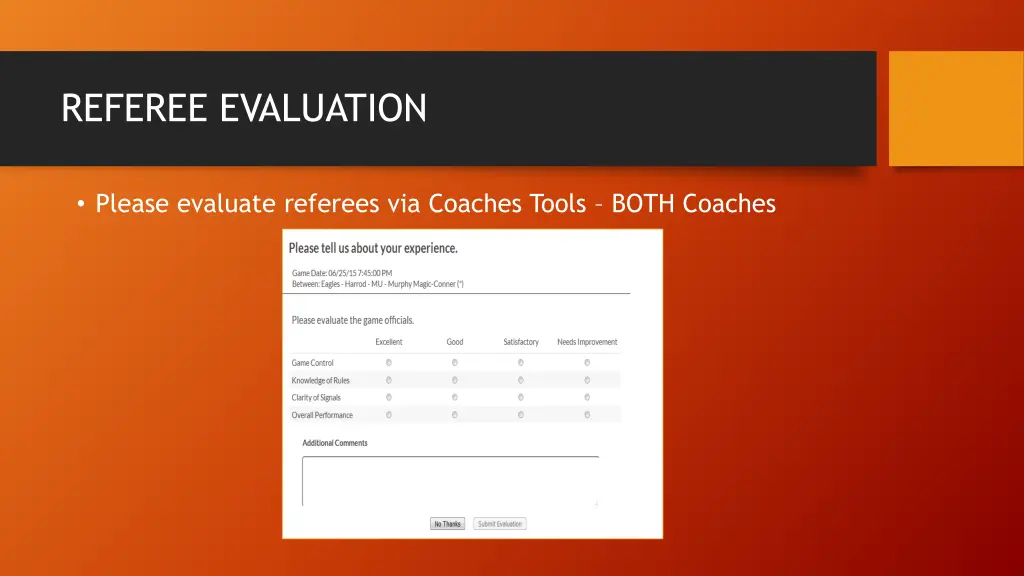 referee evaluation