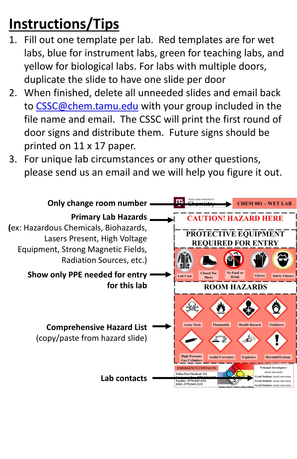 instructions tips 1 fill out one template