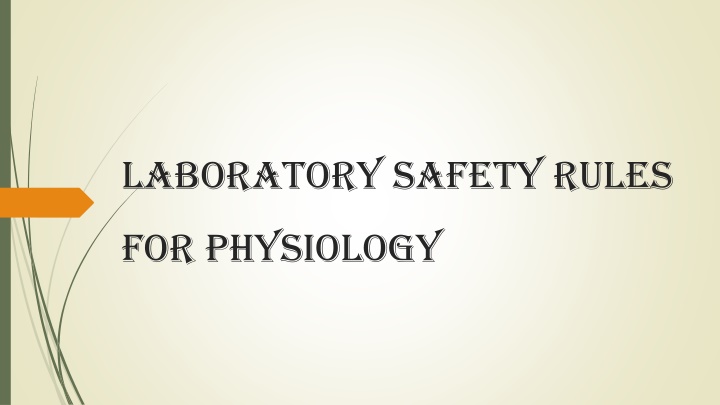 laboratory safety rules