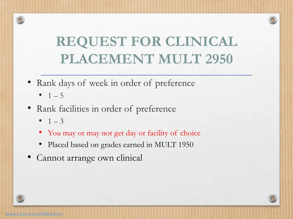 request for clinical placement mult 2950