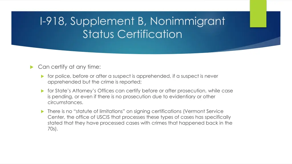 i 918 supplement b nonimmigrant status