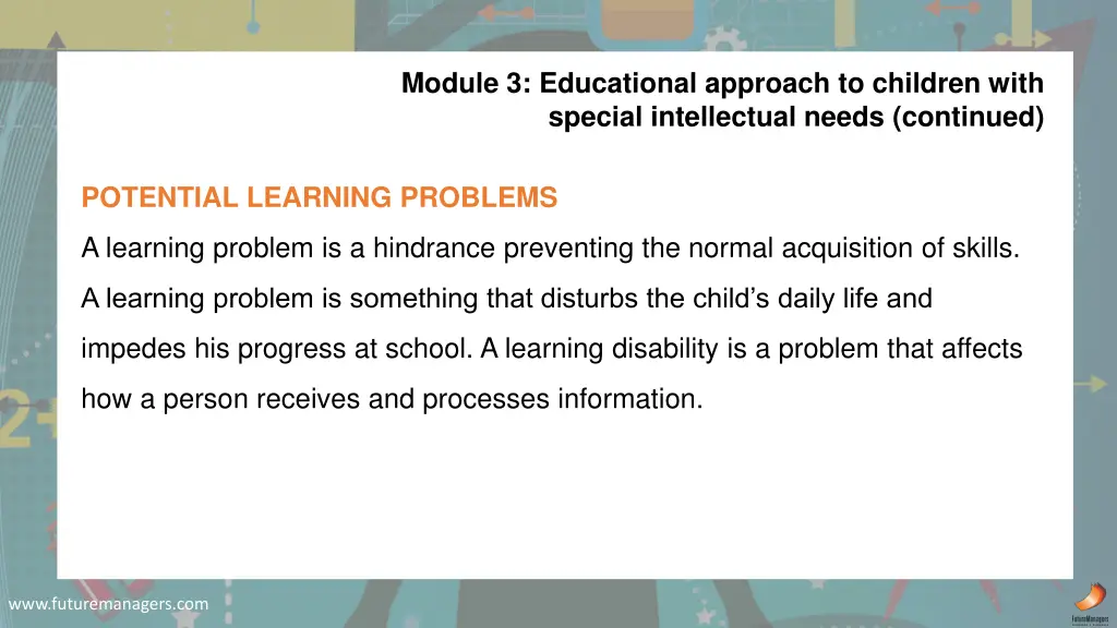 module 3 educational approach to children with 3