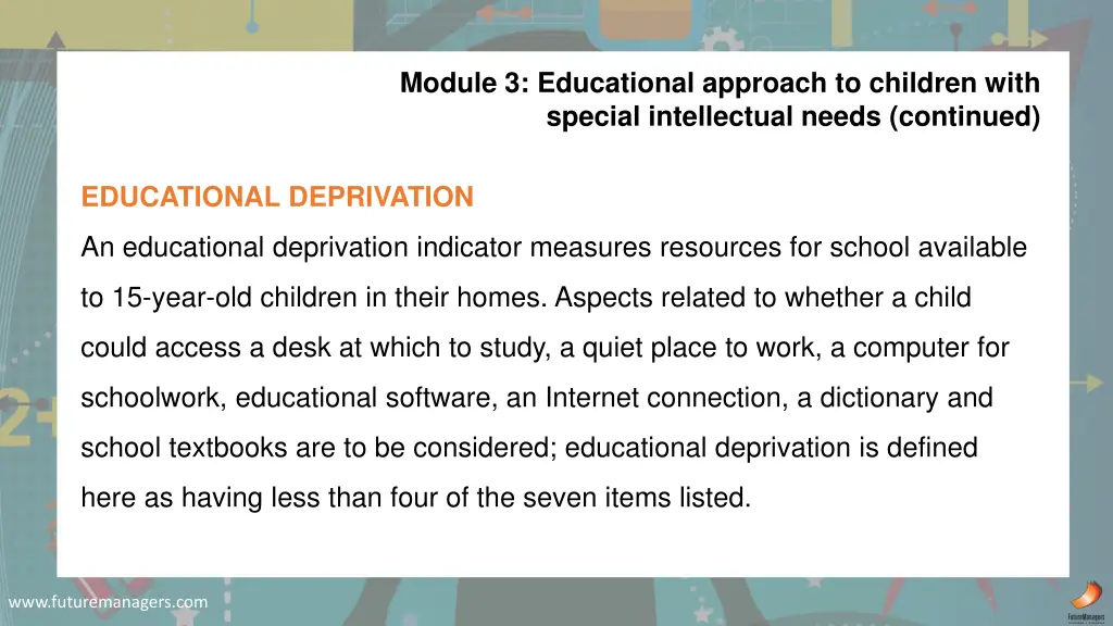 module 3 educational approach to children with 4