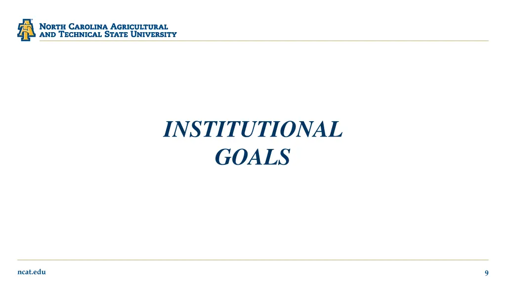 institutional goals