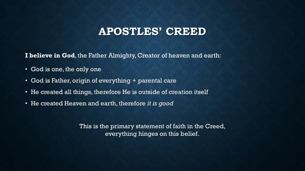 apostles creed 3