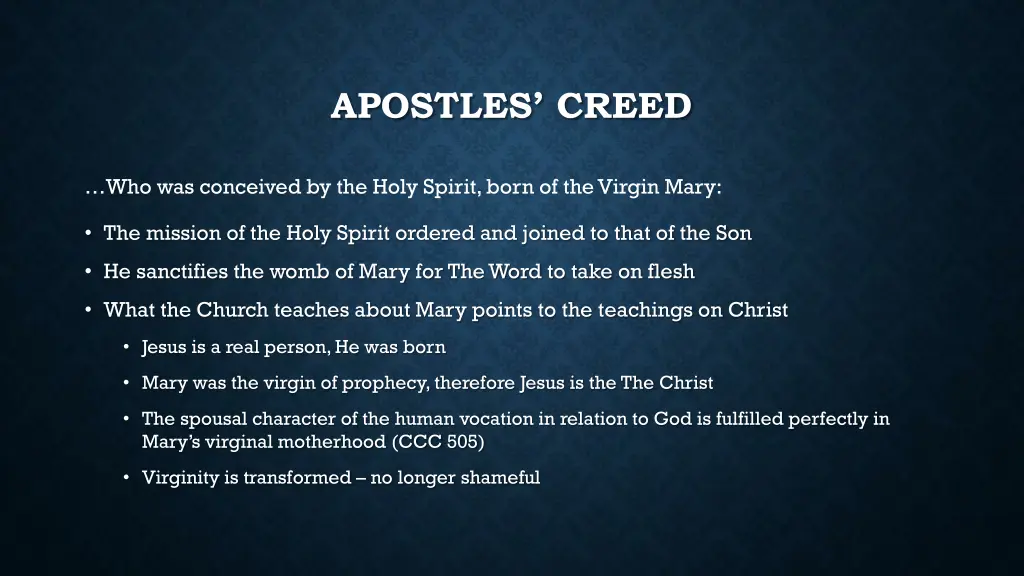 apostles creed 5