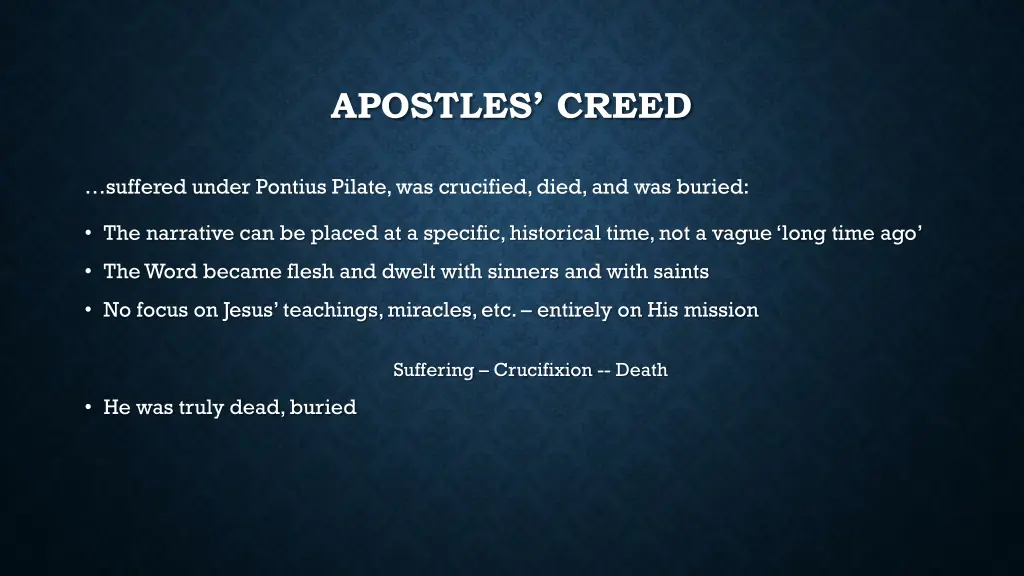 apostles creed 6