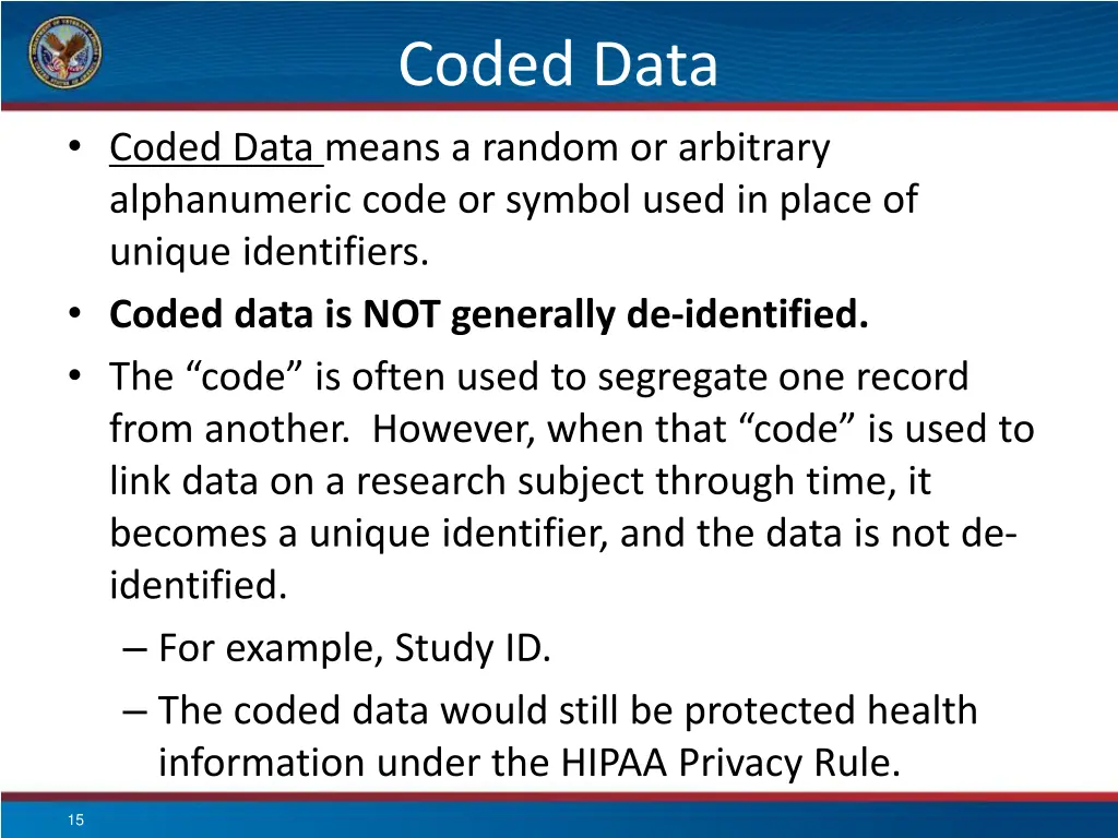 coded data