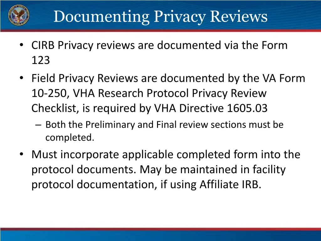 documenting privacy reviews