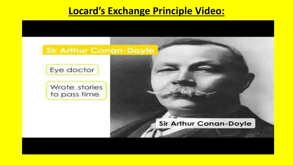 locard s exchange principle video