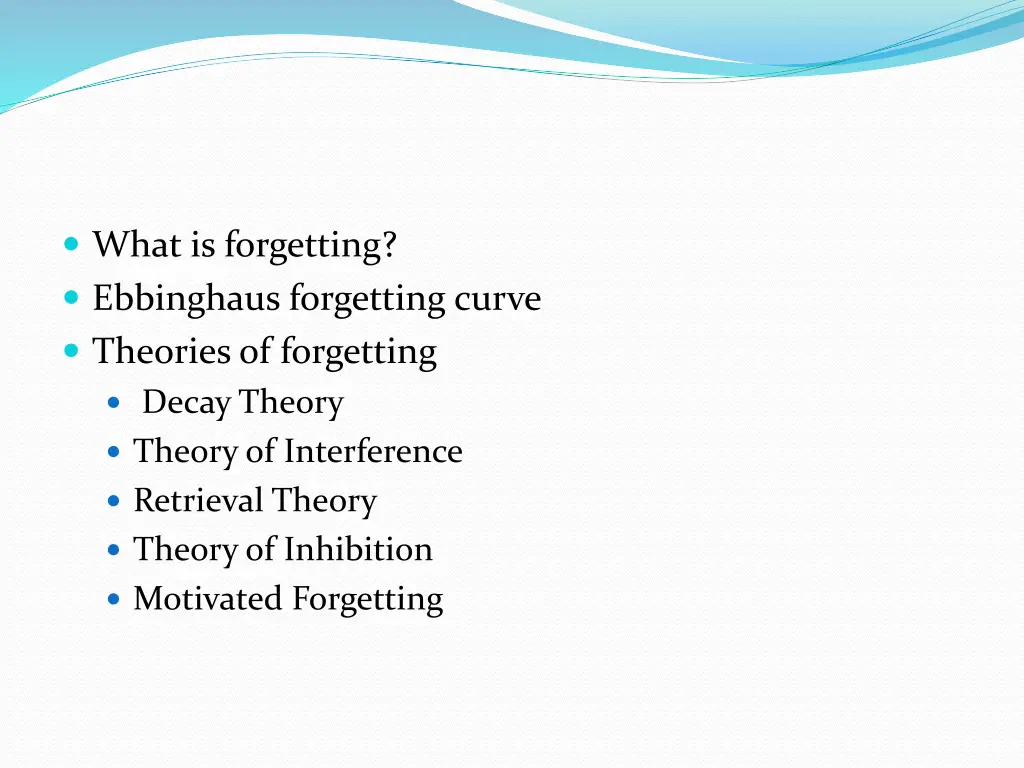 what is forgetting ebbinghaus forgetting curve