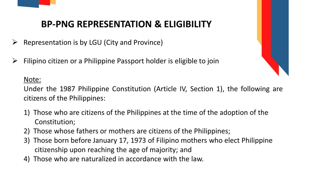 bp png representation eligibility