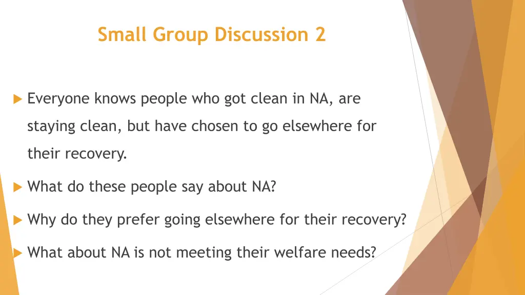 small group discussion 2