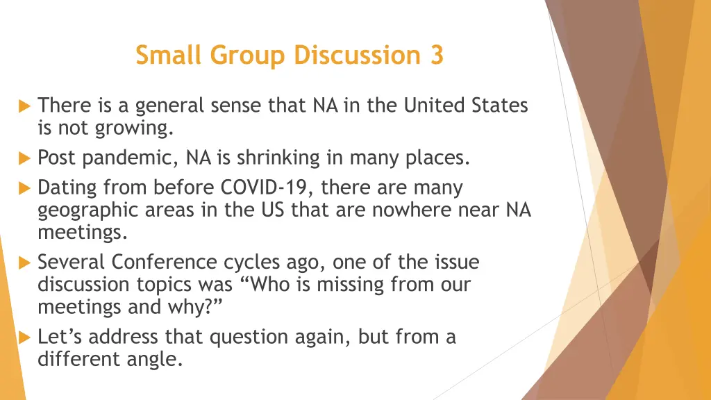 small group discussion 3