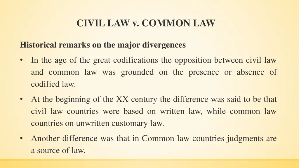 civil law v common law 1