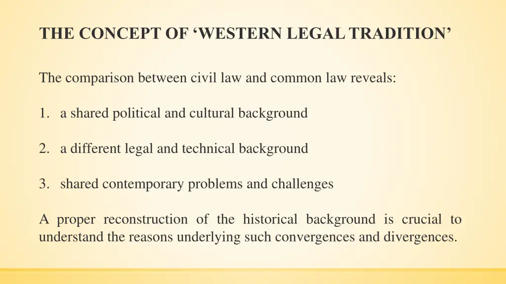 the concept of western legal tradition