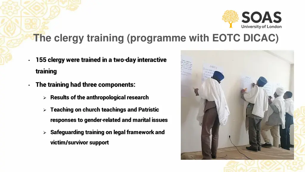 the clergy training programme with eotc dicac