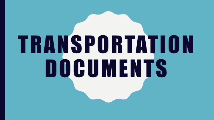 transportation documents