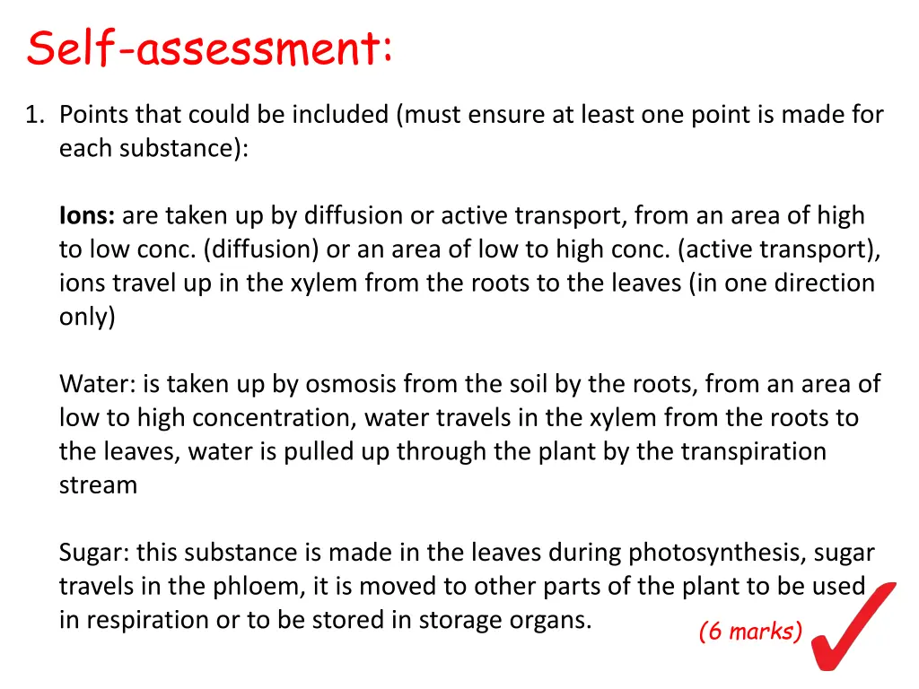 self assessment 1