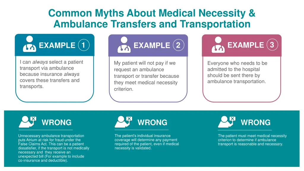 common myths about medical necessity ambulance